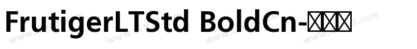 FrutigerLTStd BoldCn字体转换